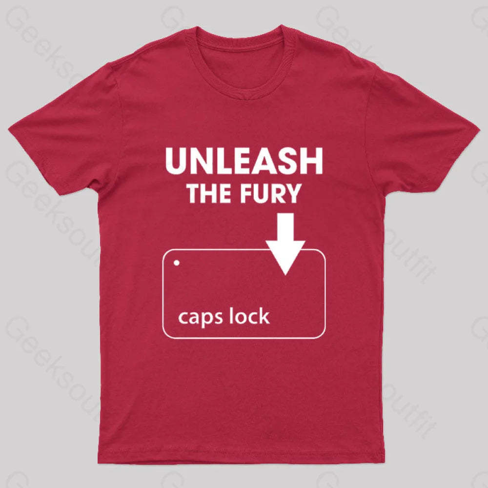 Unleash The Fury Nerd T-Shirt Red / S
