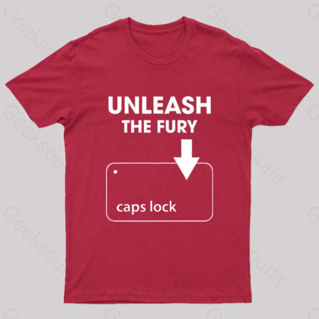 Unleash The Fury Nerd T-Shirt Red / S
