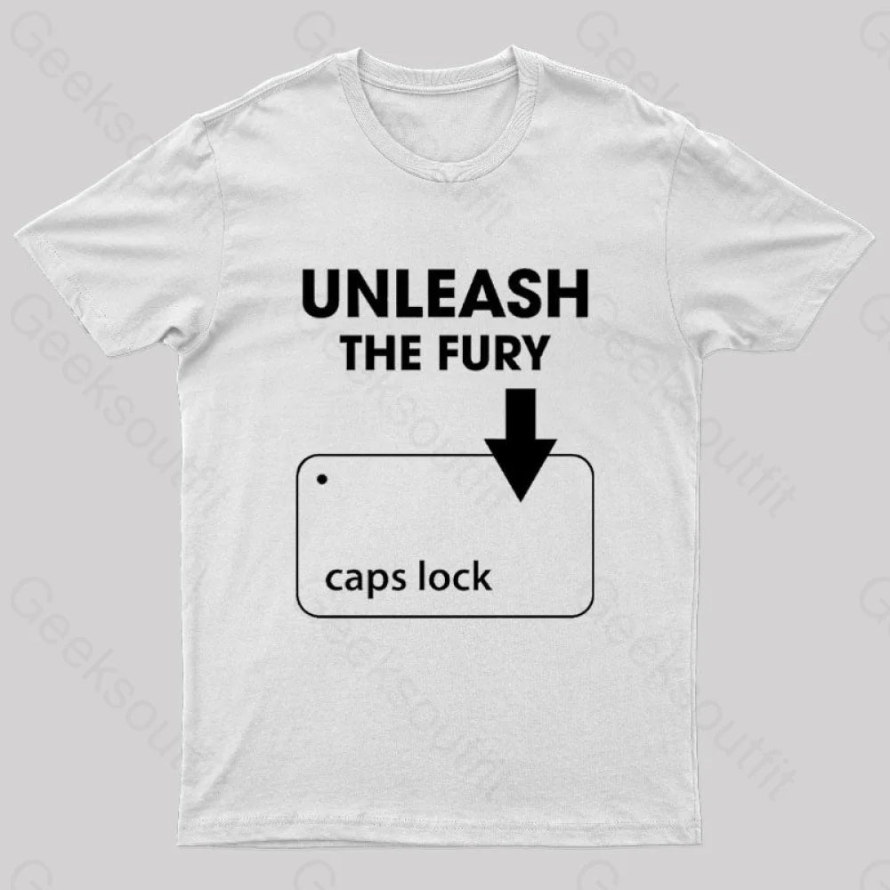 Unleash The Fury Nerd T-Shirt White / S