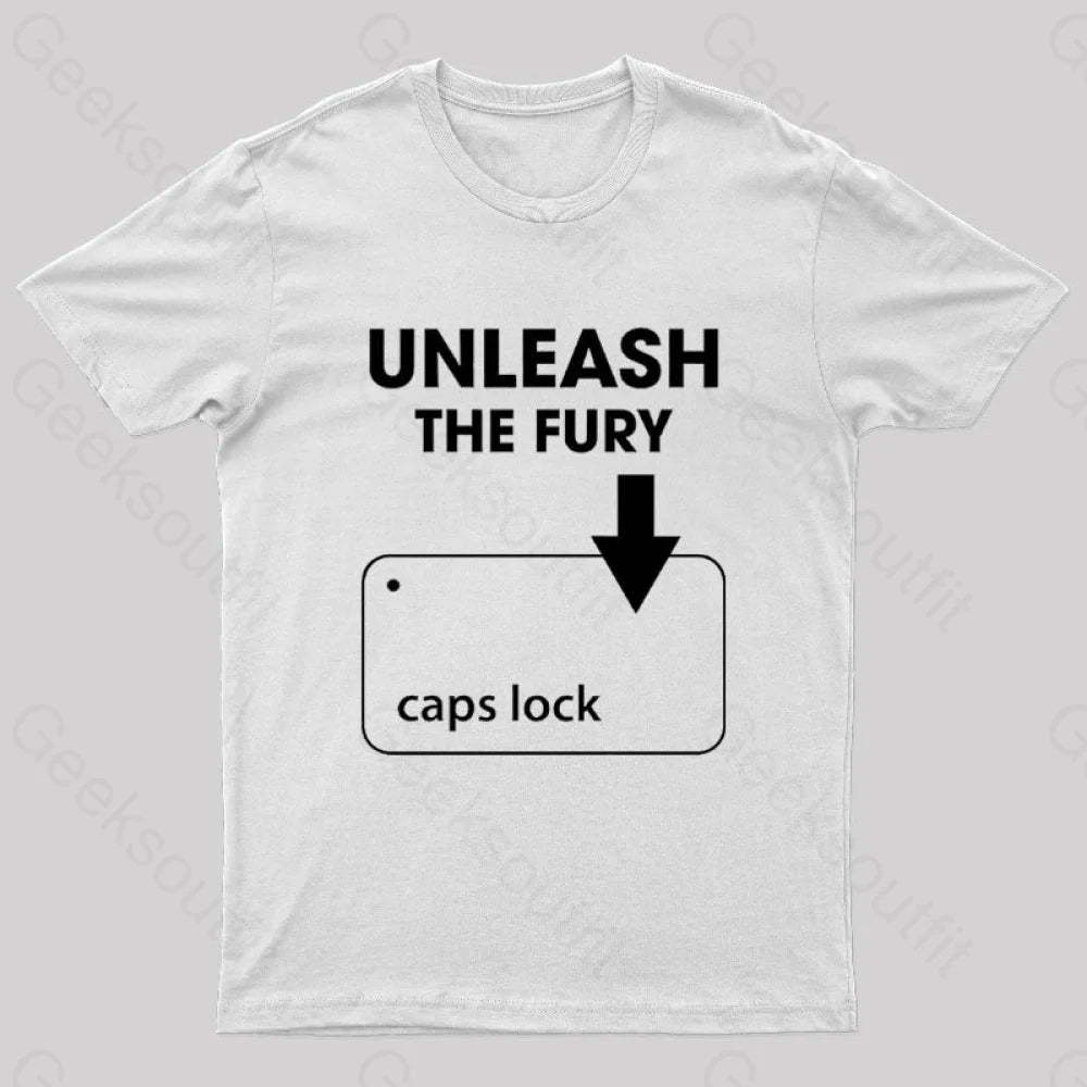 Unleash The Fury Nerd T-Shirt White / S