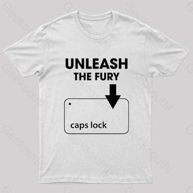 Unleash The Fury Nerd T-Shirt White / S