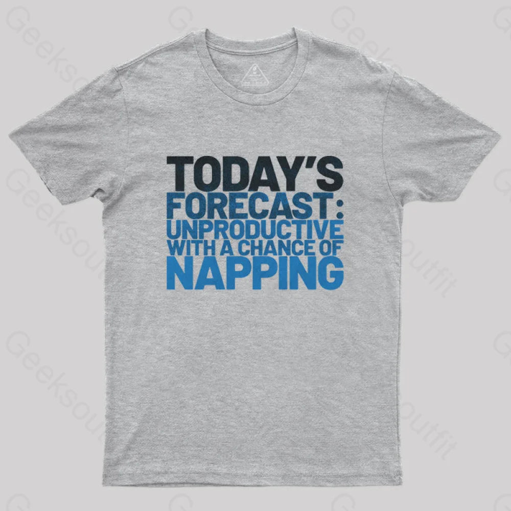 Unproductive Forecast T-Shirt Grey / S