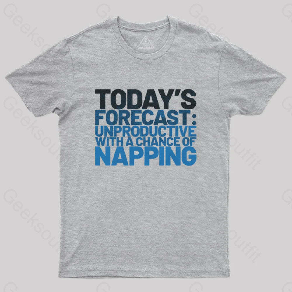 Unproductive Forecast T-Shirt Grey / S