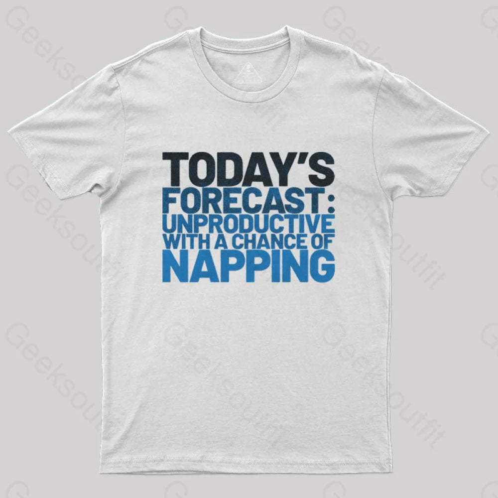 Unproductive Forecast T-Shirt White / S
