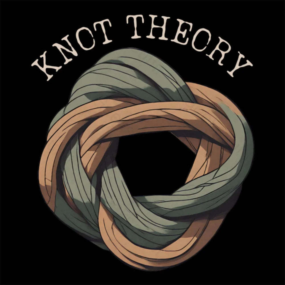 Unraveling Knot Theory: A Darkly Nerdy Pun Journey Geek T-Shirt