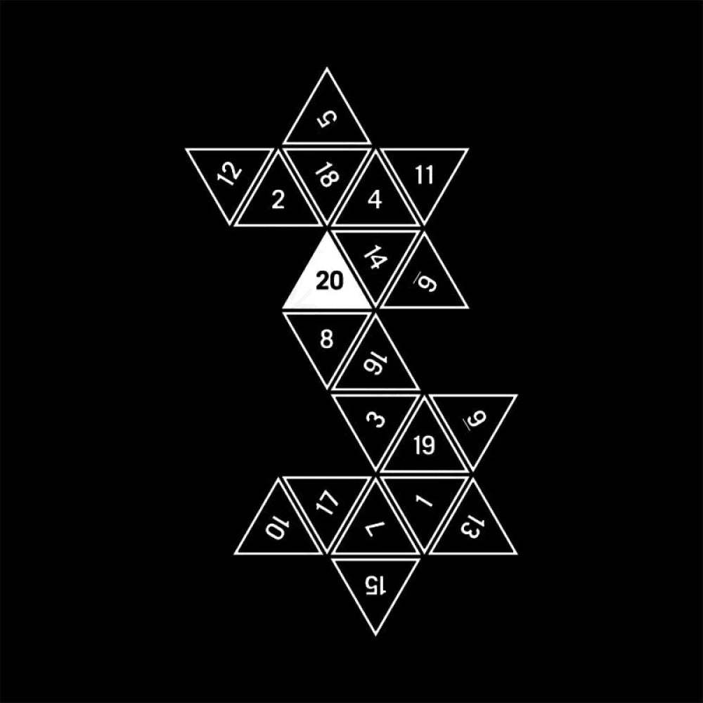 Unrolled D20 Geek T-Shirt