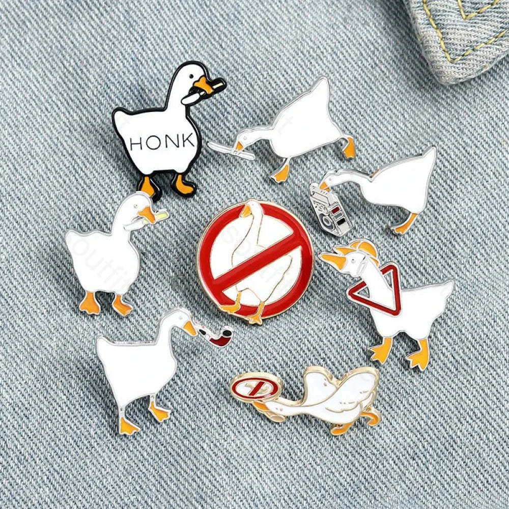 Untitled Goose Game Enamel Pins - Geeksoutfit