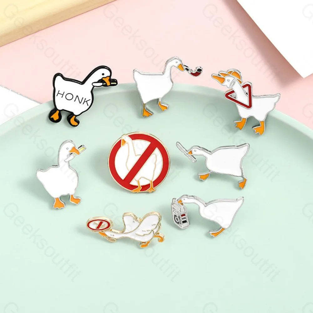 Untitled Goose Game Enamel Pins - Geeksoutfit