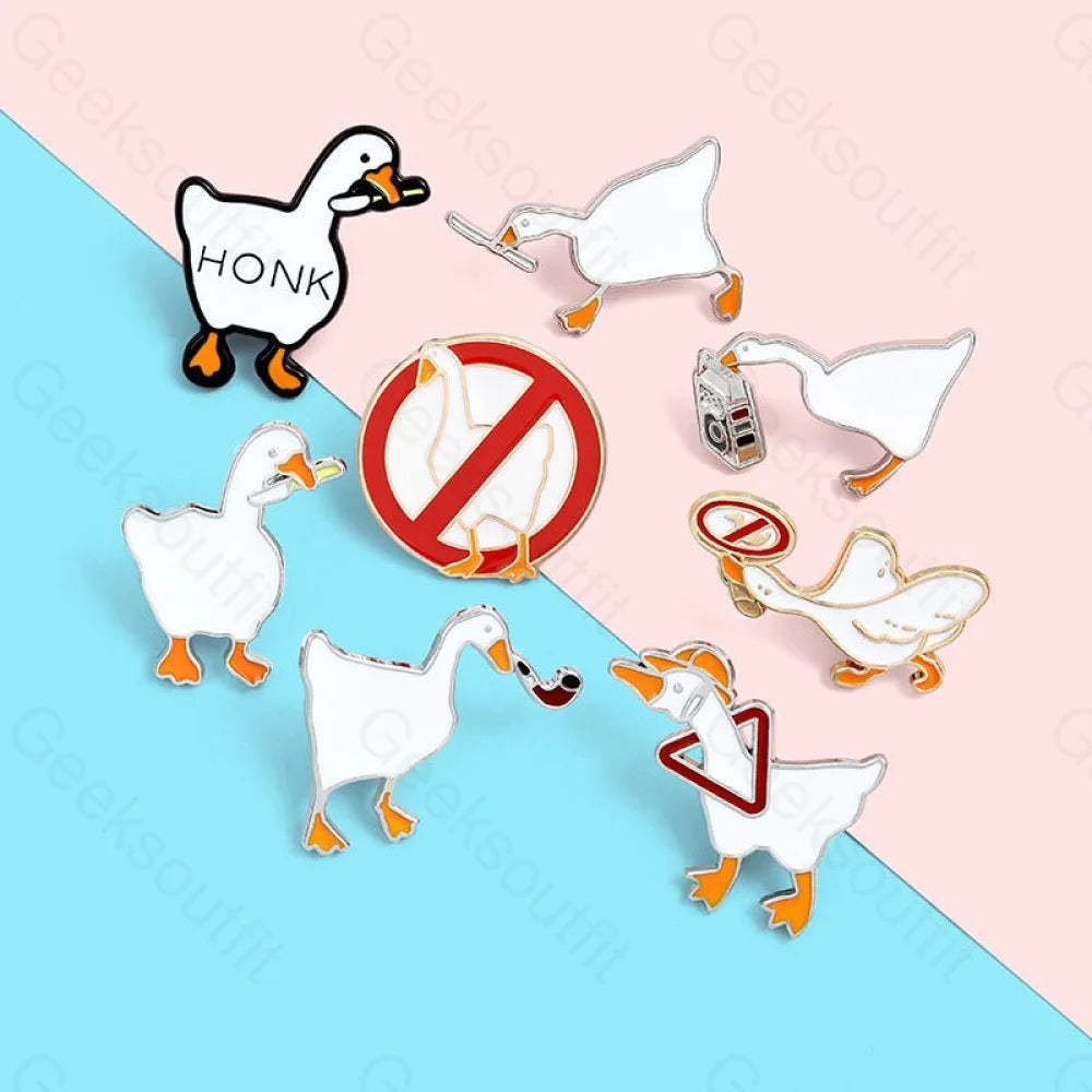 Untitled Goose Game Enamel Pins - Geeksoutfit