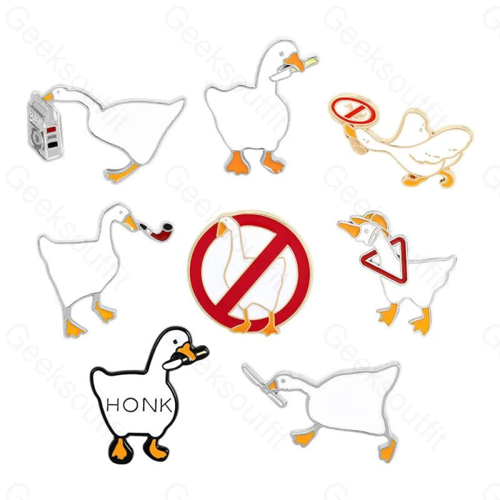 Untitled Goose Game Enamel Pins - Geeksoutfit