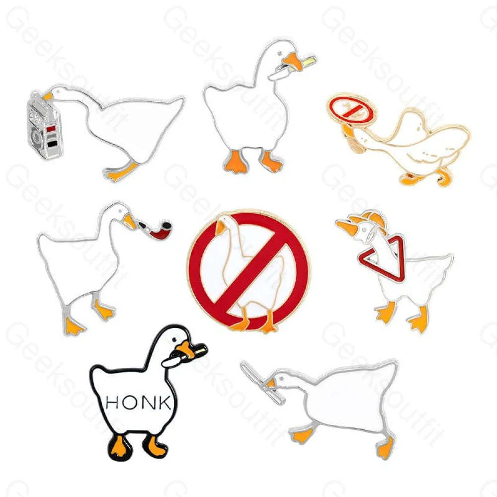 Untitled Goose Game Enamel Pins - Geeksoutfit