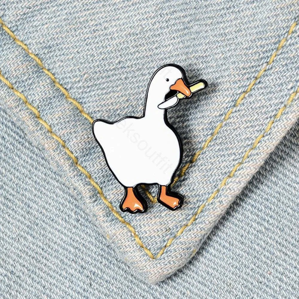 Untitled Goose Game Enamel Pins - Geeksoutfit