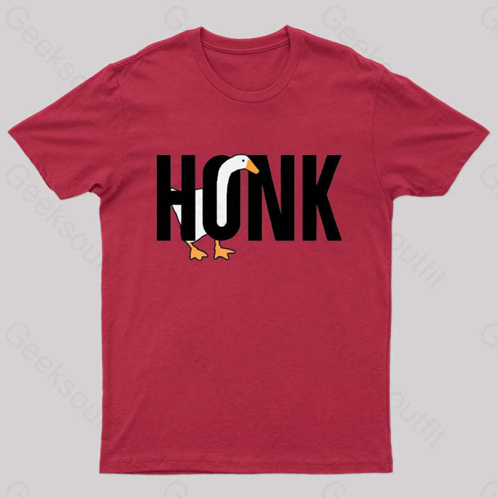 Untitled Goose Meme: Honk T-Shirt Red / S