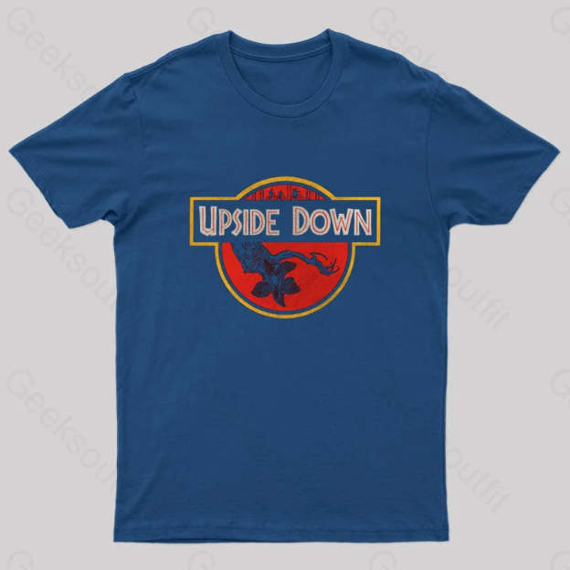 Upside Down Geek T-Shirt Navy / S