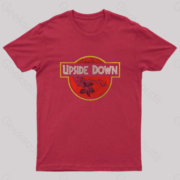 Upside Down Geek T-Shirt Red / S