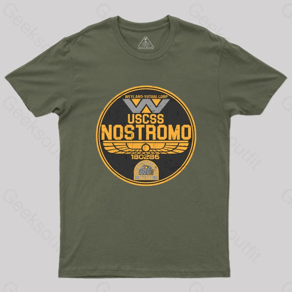 Uscss Nostromo 22 T-Shirt Army Green / S
