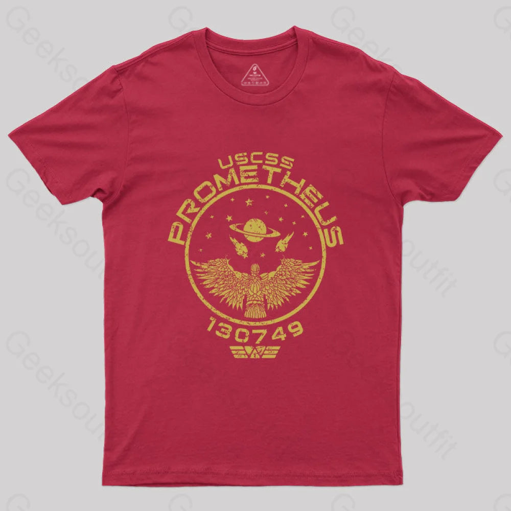 Uscss Prometheus T-Shirt Red / S