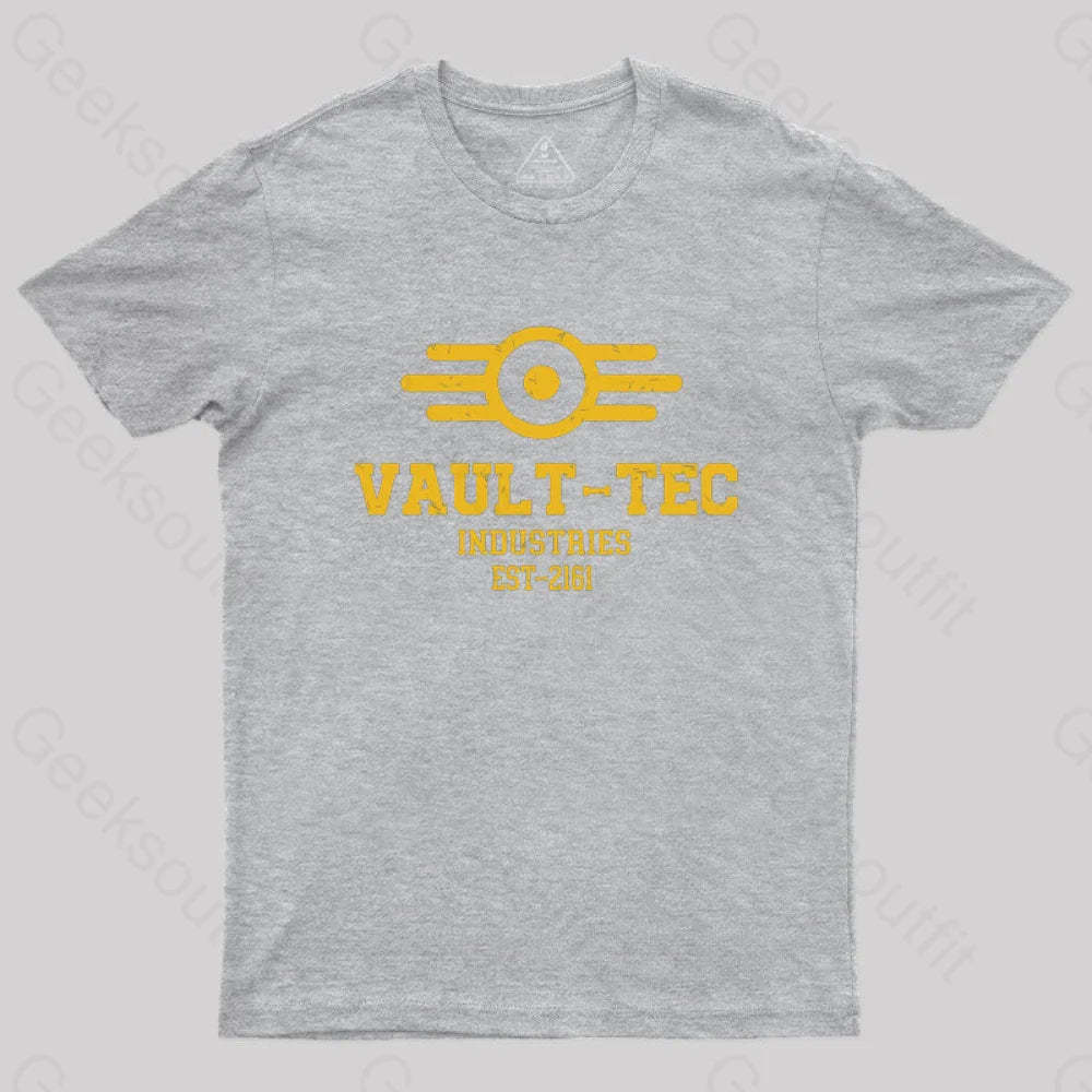 Vault Tec Industries Geek T-Shirt Grey / S