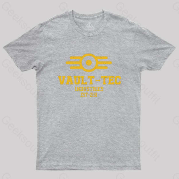 Vault Tec Industries Geek T-Shirt Grey / S
