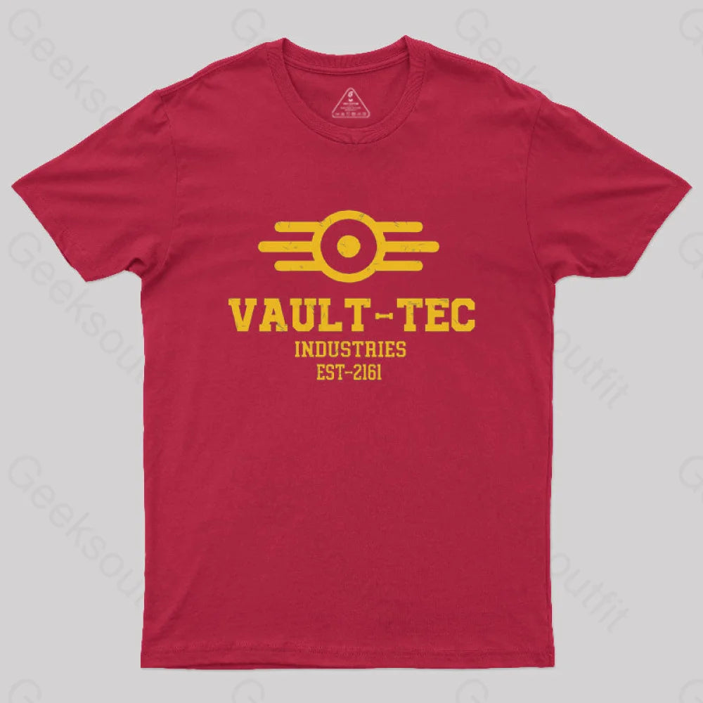 Vault Tec Industries Geek T-Shirt Red / S