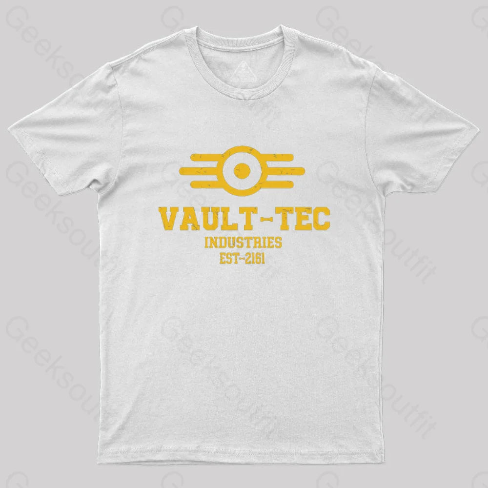 Vault Tec Industries Geek T-Shirt White / S
