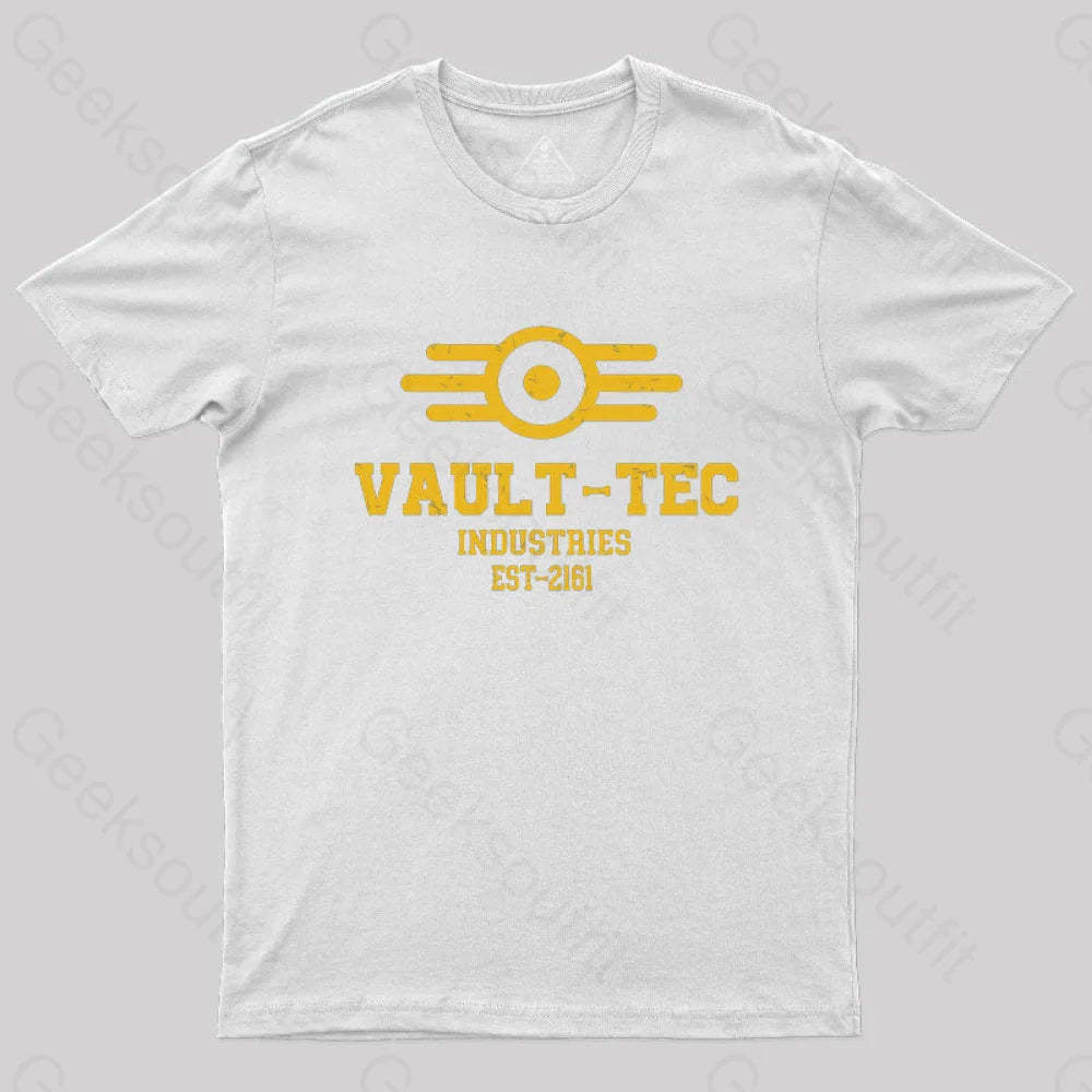 Vault Tec Industries Geek T-Shirt White / S