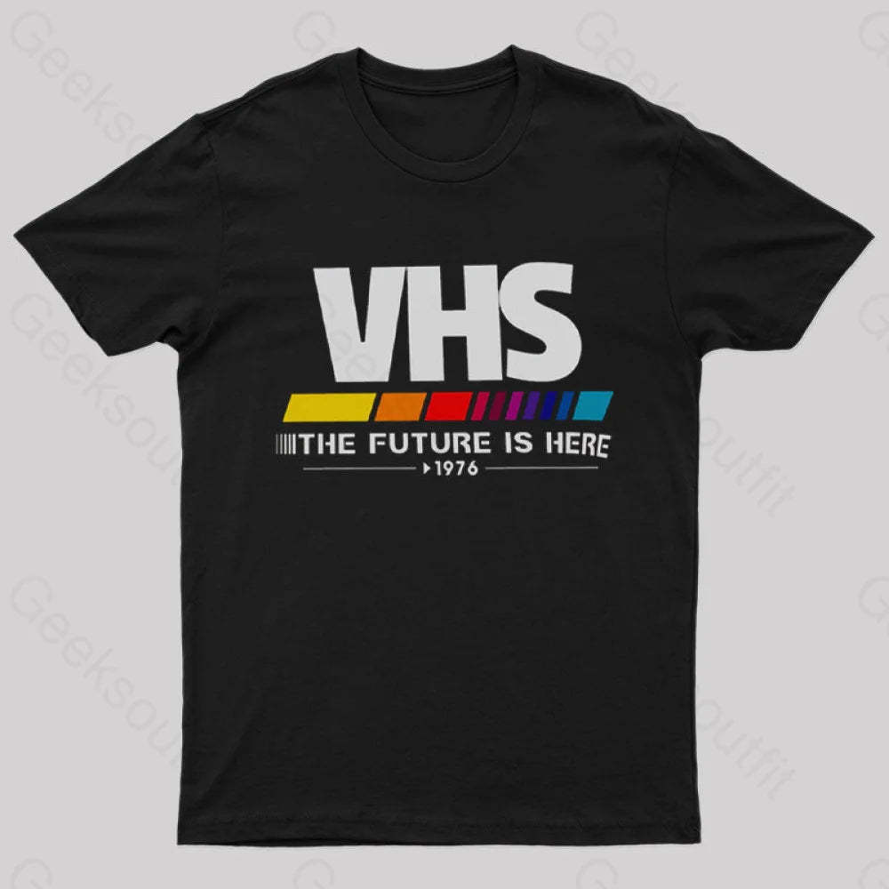 Vhs – The Future Is Now T-Shirt Black / S