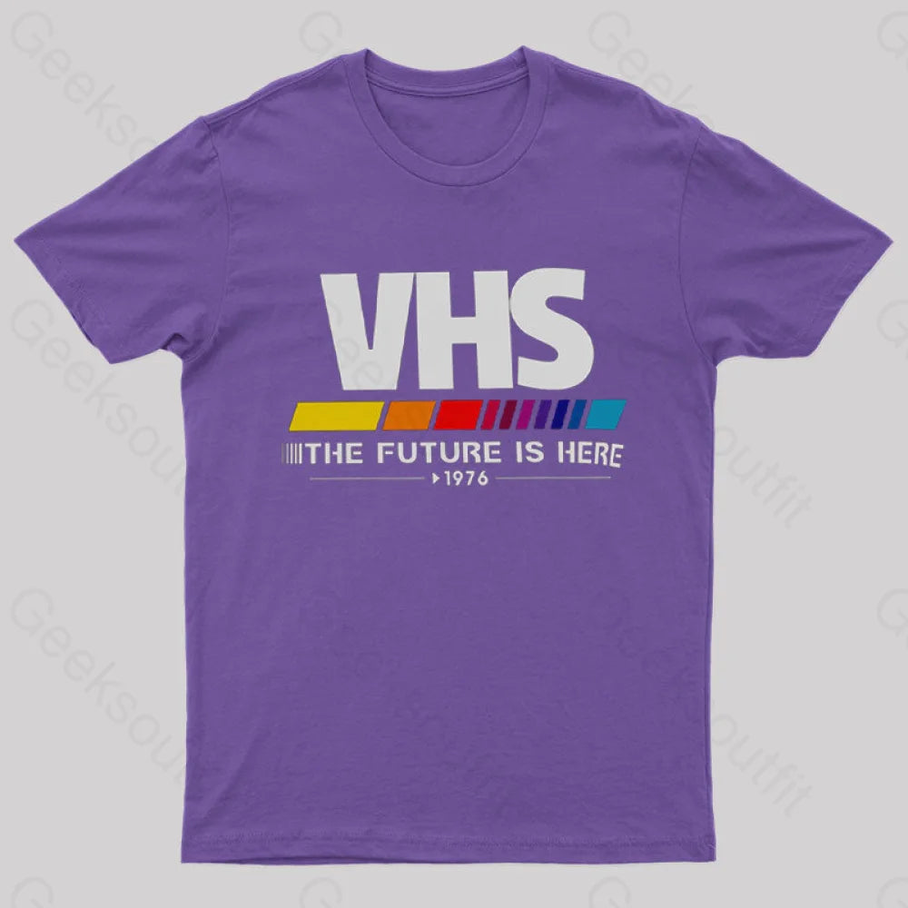 Vhs – The Future Is Now T-Shirt Purple / S