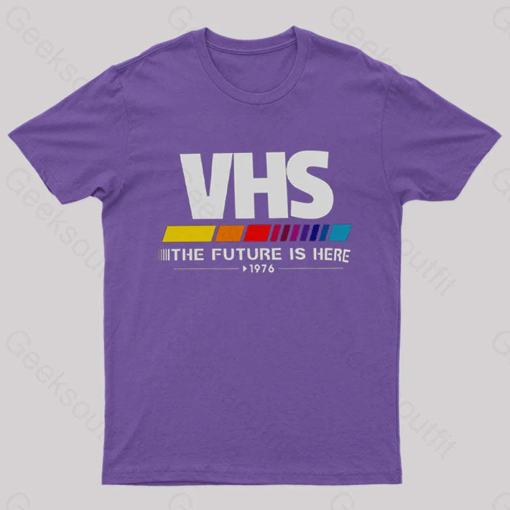 Vhs – The Future Is Now T-Shirt Purple / S