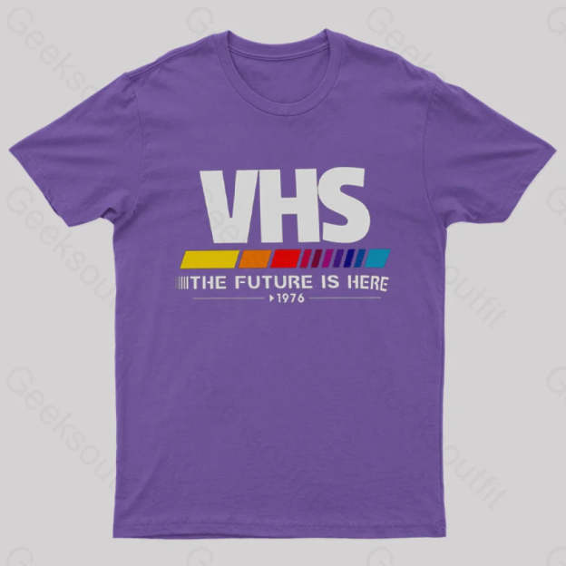 Vhs – The Future Is Now T-Shirt Purple / S