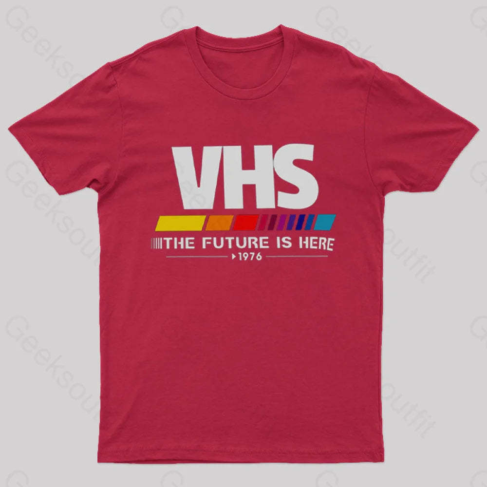 Vhs – The Future Is Now T-Shirt Red / S