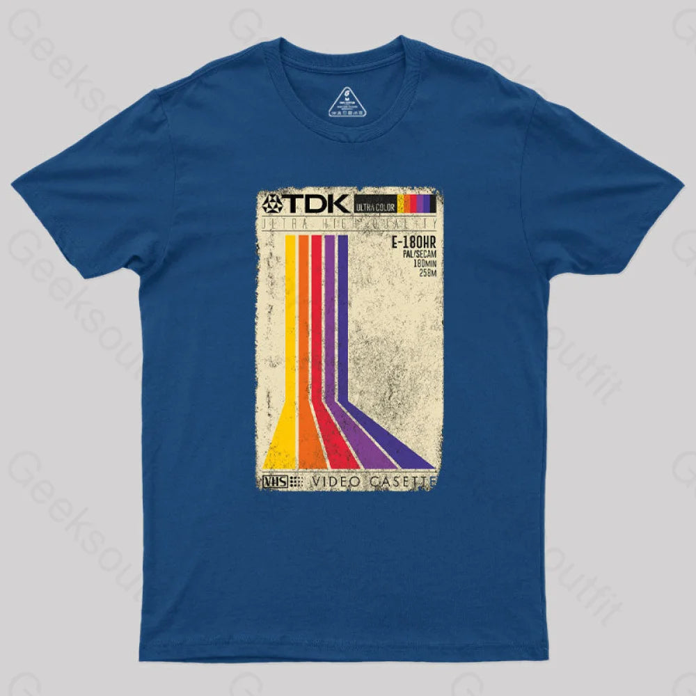 Vhs-Vintage Video T-Shirt Navy / S