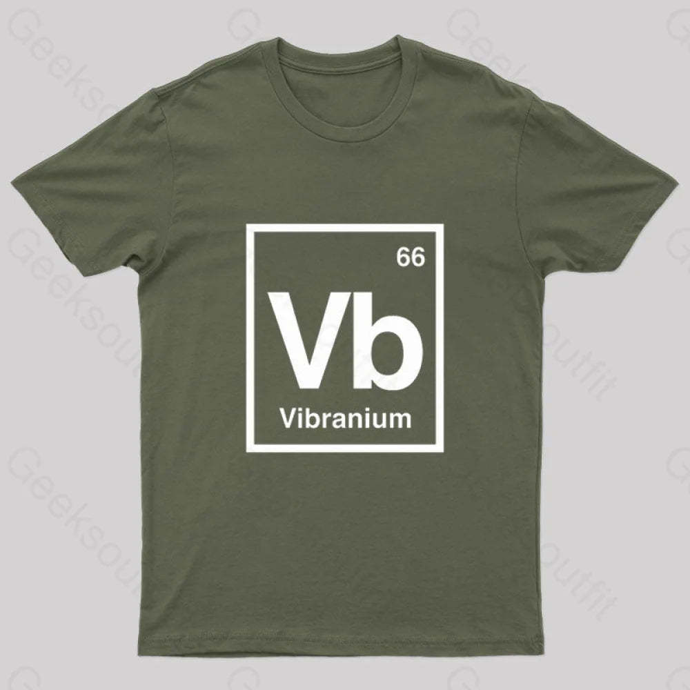 Vibranium Geek T-Shirt Army Green / S