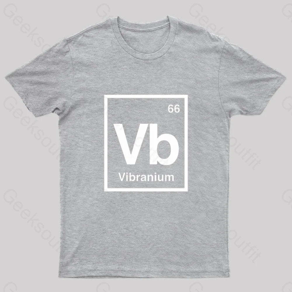 Vibranium Geek T-Shirt Grey / S