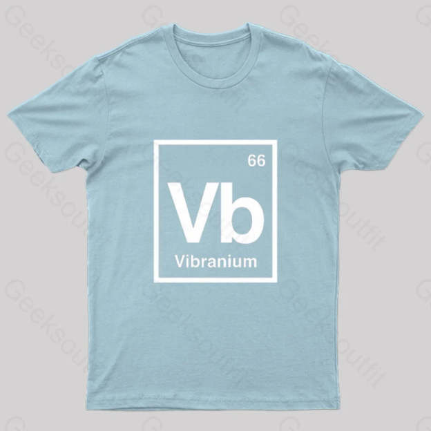 Vibranium Geek T-Shirt Light Blue / S