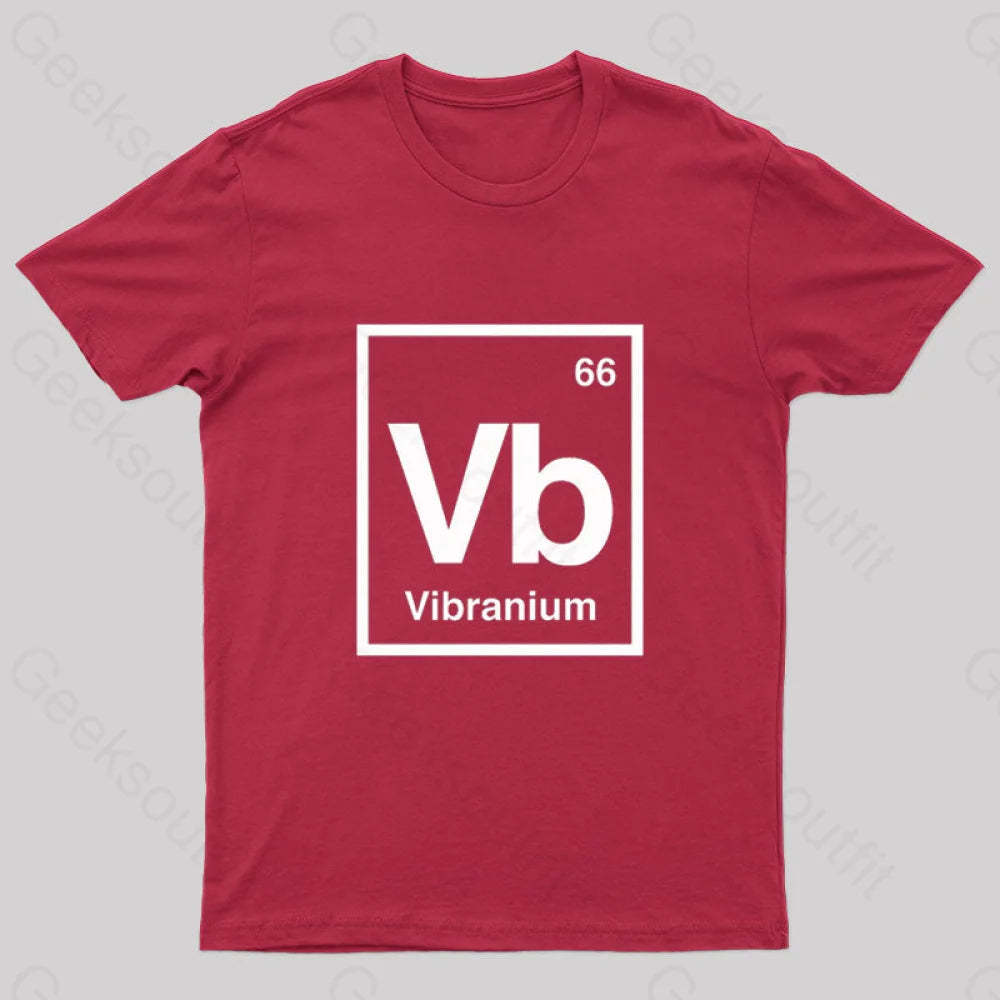 Vibranium Geek T-Shirt Red / S
