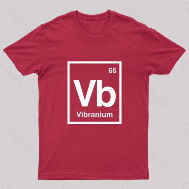 Vibranium Geek T-Shirt Red / S