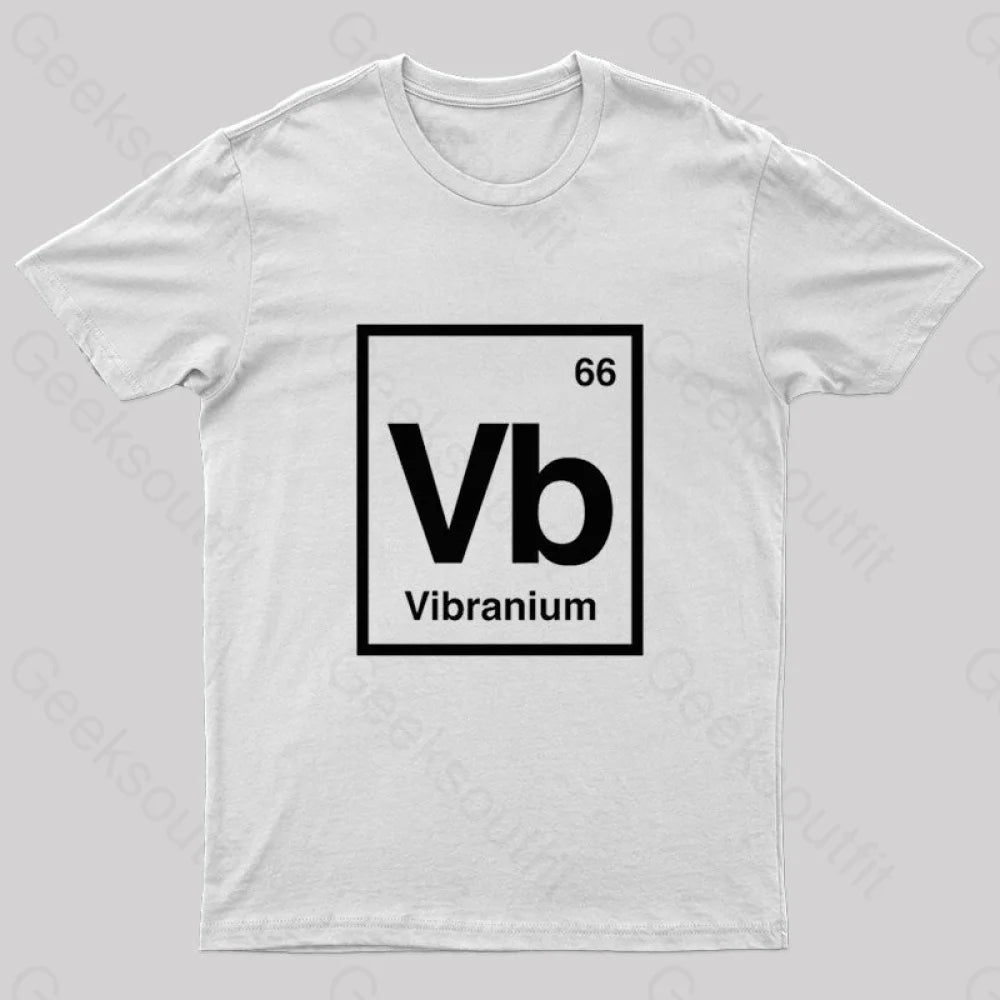 Vibranium Geek T-Shirt White / S