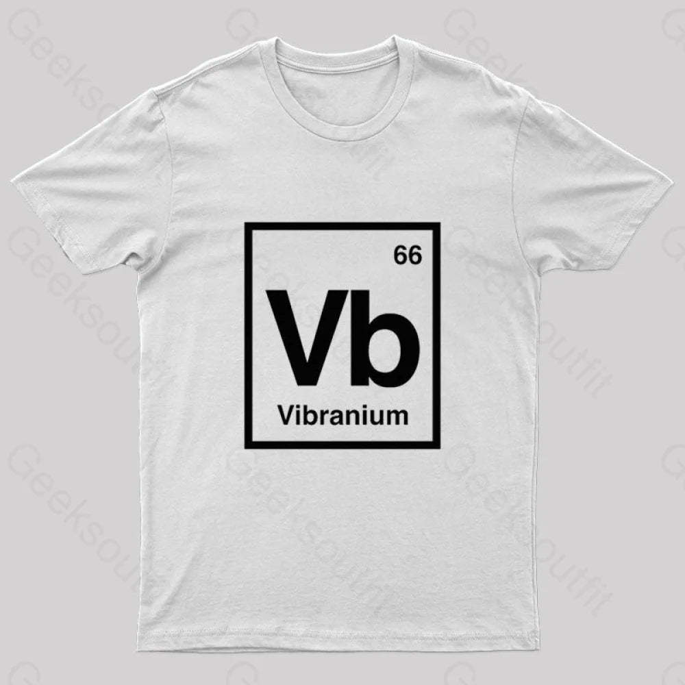 Vibranium Geek T-Shirt White / S