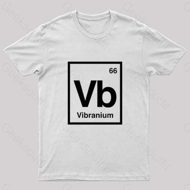 Vibranium Geek T-Shirt White / S