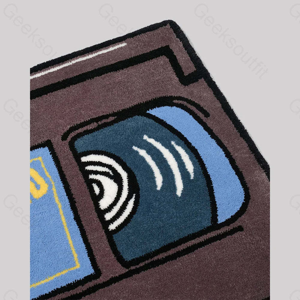Video Cassette Vintage Funny Imitation Wool Rug
