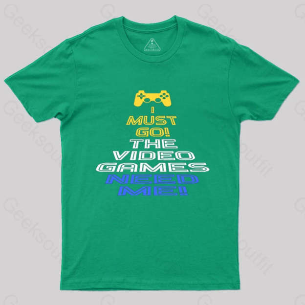 Video Games Gamer T-Shirt Green / S