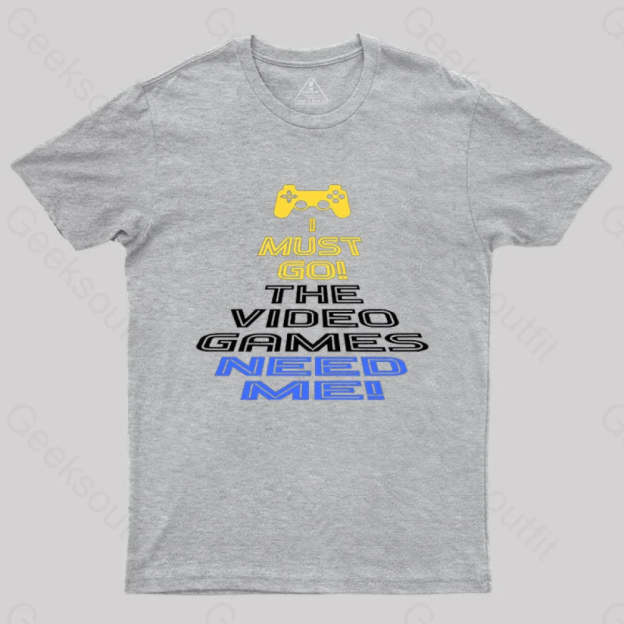 Video Games Gamer T-Shirt Grey / S