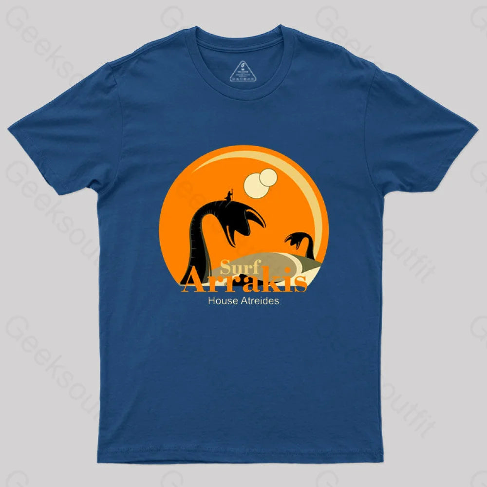 Vintage Distressed Surf T-Shirt Navy / S