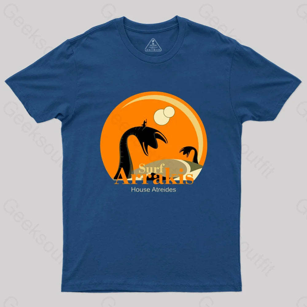 Vintage Distressed Surf T-Shirt Navy / S