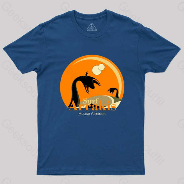 Vintage Distressed Surf T-Shirt Navy / S
