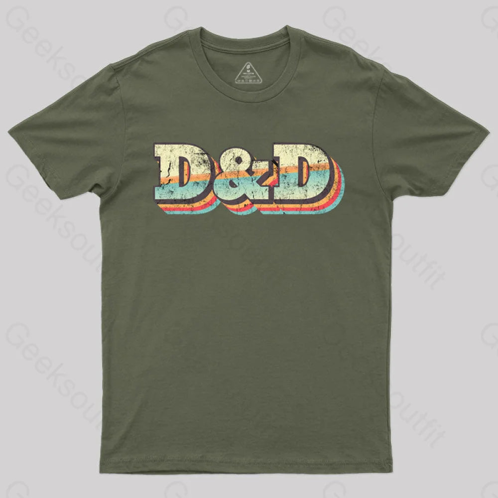 Vintage Dungeons & Dragons T-Shirt Army Green / S