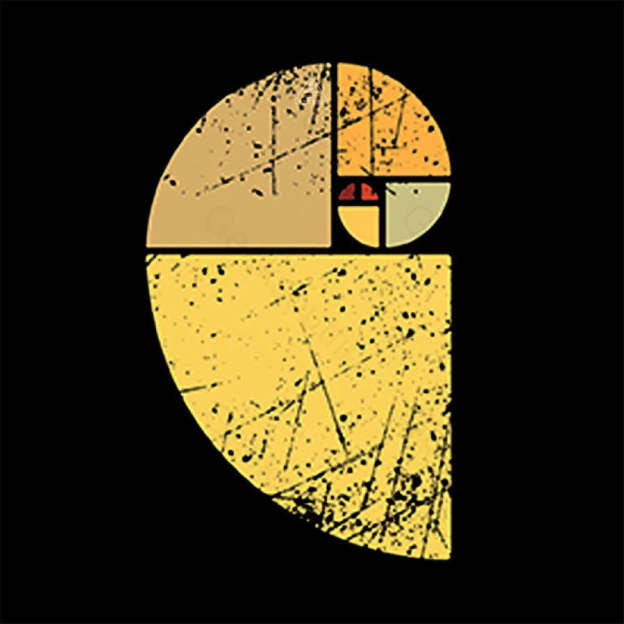 Vintage Fibonacci Spiral Science T-Shirt