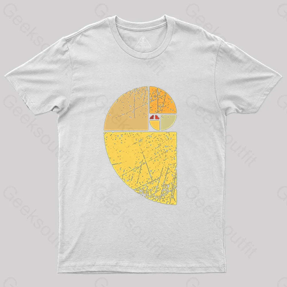 Vintage Fibonacci Spiral Science T-Shirt White / S