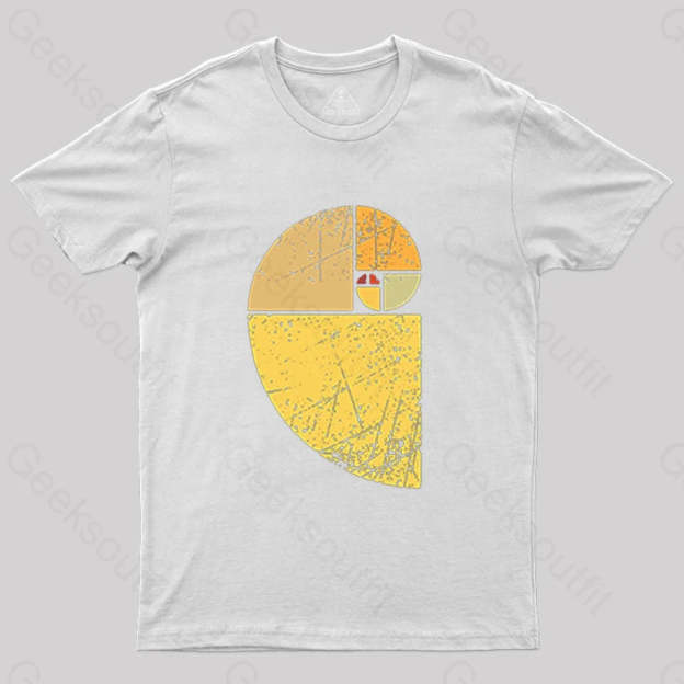Vintage Fibonacci Spiral Science T-Shirt White / S